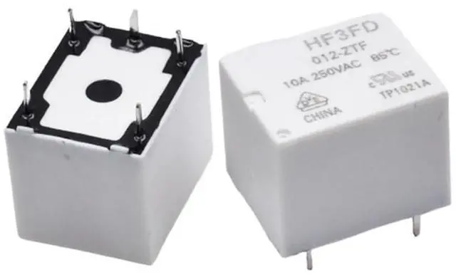 Main image of HF3FD-012-ZTF Ultra-Small high Power Relay Five-pin 10A 250VAC one Set Normally Open(HF3FD-024-ZTF)