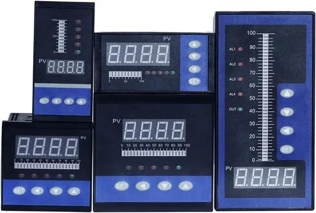 Alt view image 2 of 6 - 4-20mA DC Input Water Liquid Level Pressure Controller with 4 Ways Relay and DC24V Voltage Output Water Liquid Level Meter(48x96mm)