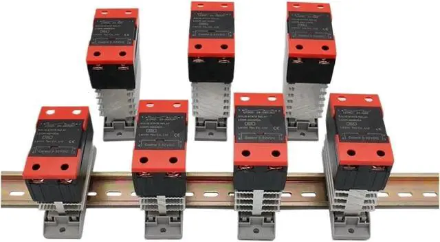 Main image of Solid State Relay 10A 25A 40A 60A 80A 100A 120A Din Rail Mount Solid State Relay SSR Single Phase DC Control AC DC AC Control AC with Heat Sink(DC-AC,120A)