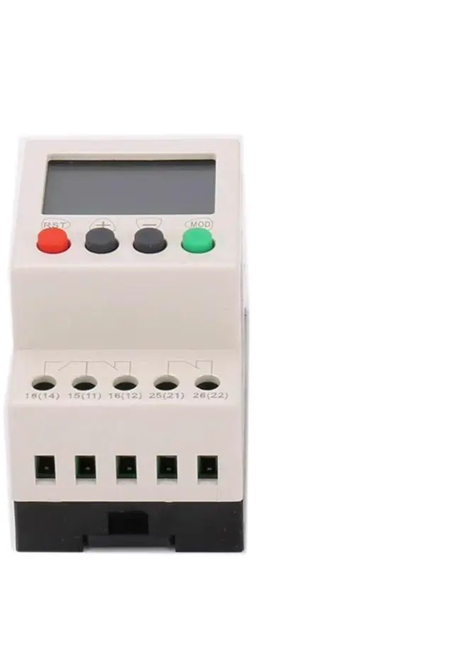 Alt view image 6 of 6 - JVR1000-AN LCD Three-Phase Voltage Monitoring Relay with Overvoltage Undervoltage Phase Sequence Phase Loss Neutral Loss