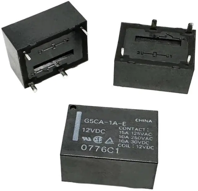 Main image of 1Pcs G5CA-1A 24VDC/5VDC ; G5CA-1A-E 12VDC/24VDC ; G5CE-1 24VDC ; (7520A-5V/12V/24V-10A) Relay 4pins(G5CA-1A-E 12VDC)