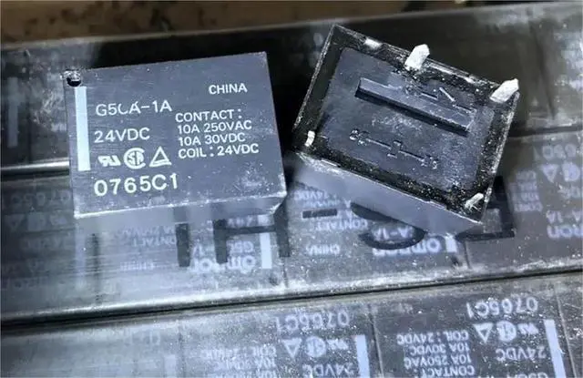 Alt view image 4 of 4 - 1Pcs G5CA-1A 24VDC/5VDC ; G5CA-1A-E 12VDC/24VDC ; G5CE-1 24VDC ; (7520A-5V/12V/24V-10A) Relay 4pins(G5CA-1A-E 12VDC)