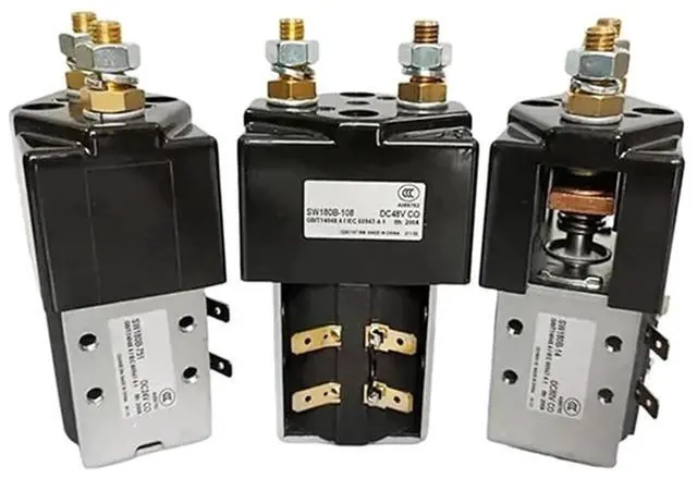 Alt view image 5 of 5 - 48V Contactor Solenoid Relay for Electric Forklift Vehicle Golf Cart Robot Wagon Replace SW180 SW180B-108