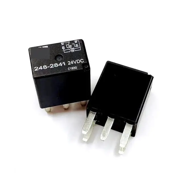 Alt view image 2 of 3 - 1Pcs Relay 146-9439 12VDC 248-2841 24VDC 5pins Excavator Loader CAT Automobile Relay(248-2841 24VDC)