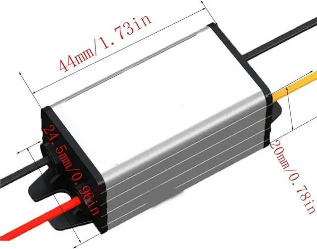 Alt view image 5 of 6 - 60V 48V 24V 36V to 12V 3A 1A 2A 15-80 Volt to 12 Volt 36W Power Supply for Cars Solar DC DC Converter Regulator(15V-80V to 12V 3A)