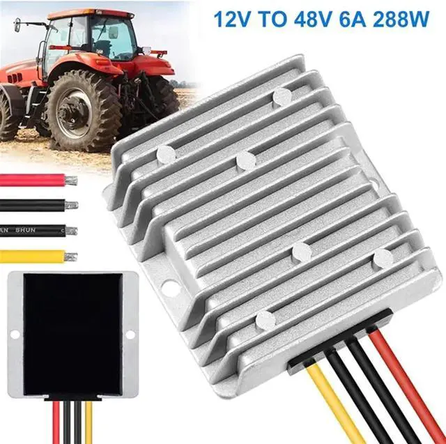 Alt view image 5 of 6 - 12V Step Up to 48V 6A Boost Converter 288W Regulator Power Converter for Golf Cart Club Car Solar System