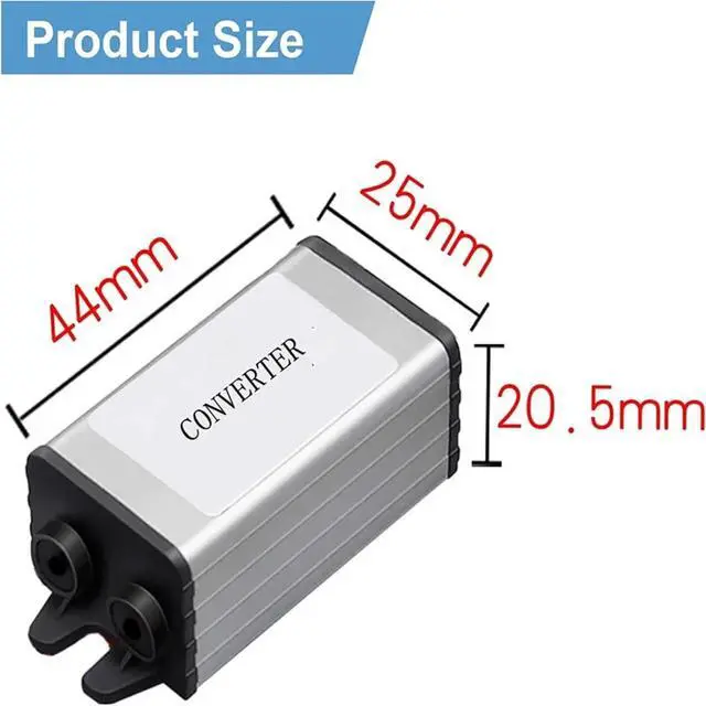 Alt view image 2 of 6 - 24 V to 12 V Downward Converter Reducer 5A 60 W Power Supply Adapter for Car Truck Vehicle Boat Solar System (Input 15-35v)