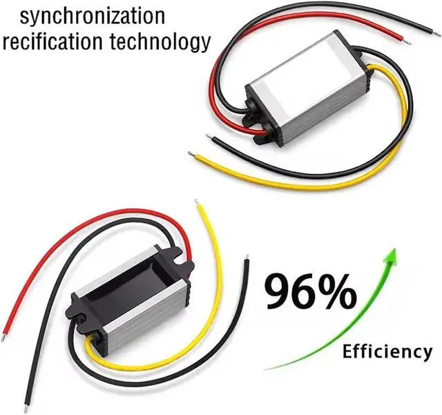 Alt view image 4 of 6 - 24 V to 12 V Downward Converter Reducer 5A 60 W Power Supply Adapter for Car Truck Vehicle Boat Solar System (Input 15-35v)