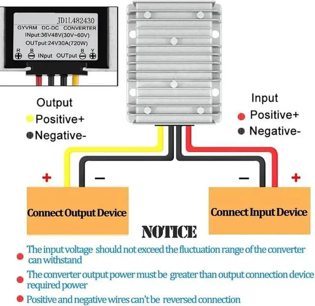 Alt view image 5 of 6 - DC DC Boost 12V to 15V 30A 450W Conventer 9-14V to 15V 20A 25A 30A Boost Converter 12 to 15 Voltage Car Inverter(Current 30A)