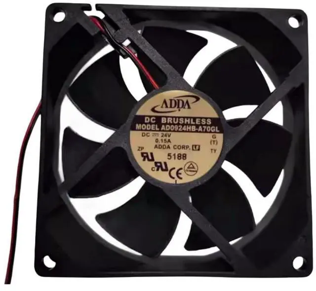 Main image of AD0924HB-A70GL 24V 0.15A 9225 Cooling Fan 92X92X25MM 2-Wire