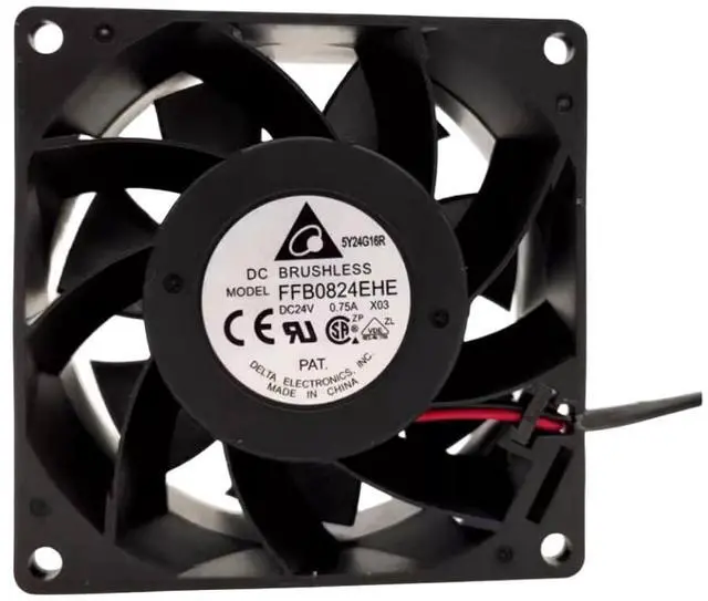 Main image of FFB0824EHE 24V 0.75A 8038 Cooling Fan 80X80X38MM 2-Wire