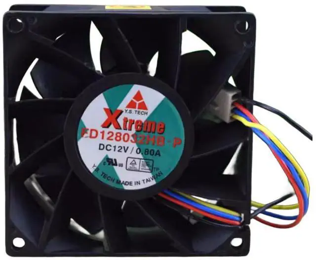 Main image of FD128032HB-P 12V 0.80A 8032 Cooling Fan,80X80X32MM 4-Wire