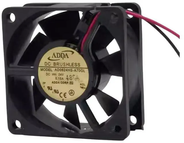 Alt view image 2 of 4 - AD0624HS-A70GL 24V 0.15A 6025 Cooling Fan,60X60X25MM 2-Wire