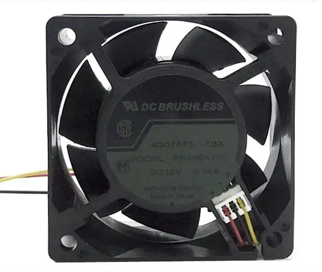 Main image of FBA06A12L DC12V 0.14A 60X60X25mm 3-Wire Cooling Fan 6025mm