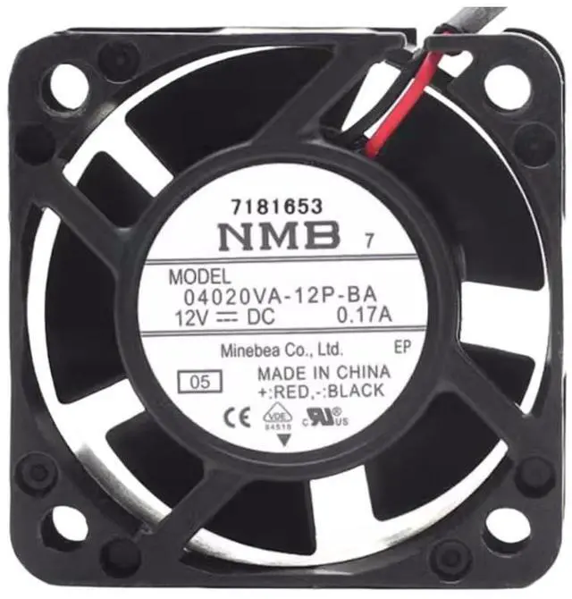 Main image of 04020VA-12P-BA 12V 0.17A 4020 Cooling Fan 40X40X20MM 2-Wire