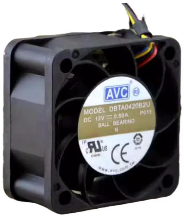 Alt view image 2 of 3 - DBTA0420B2U 12V 0.50A 4020 Cooling Fan, 40X40X20MM 4-Wire