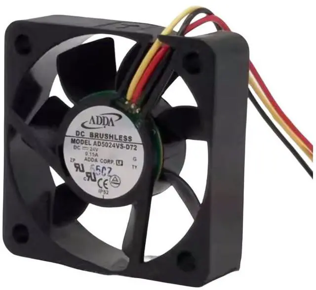 Alt view image 2 of 4 - AD5024VS-D72 24V 0.15A 5010 Cooling Fan, 50X50X10MM 3-Wire