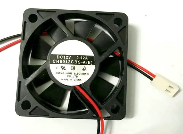 Main image of CH5012CBS-A(E) DC12V 0.12A 50x50x10mm 2-Wire Cooling Fan