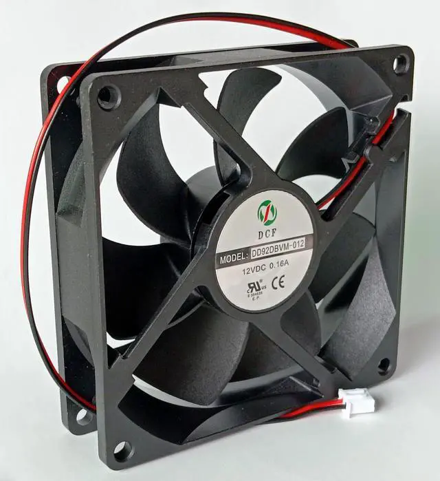 Alt view image 3 of 6 - DD92DBVM-012 DC Fan DD92DBVM-012 12VDC 0.16A 9CM 90×90×25mm 2-Wire Cooling Fan