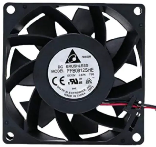 Main image of for FFB0812SHE 12V 0.87A 80X80X38MM 2-wire cooling fan