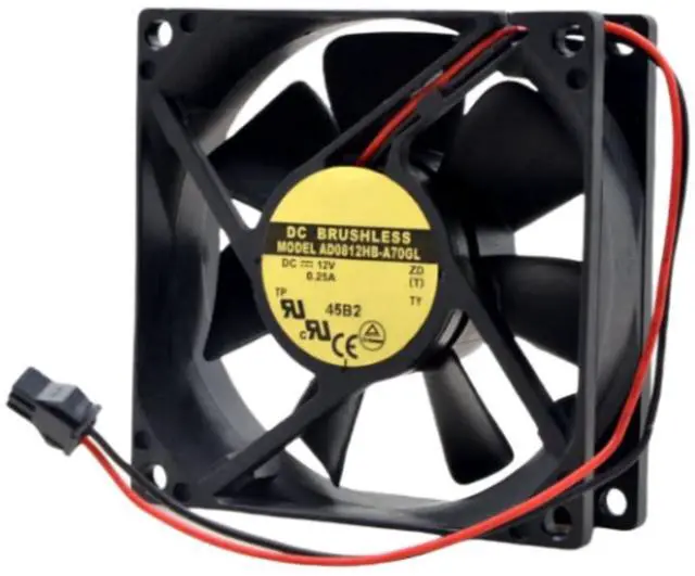 Alt view image 3 of 4 - for AD0812HB-A70GL 8CM 12V 0.25A 8025 80X80X25MM 2-wire cooling fan
