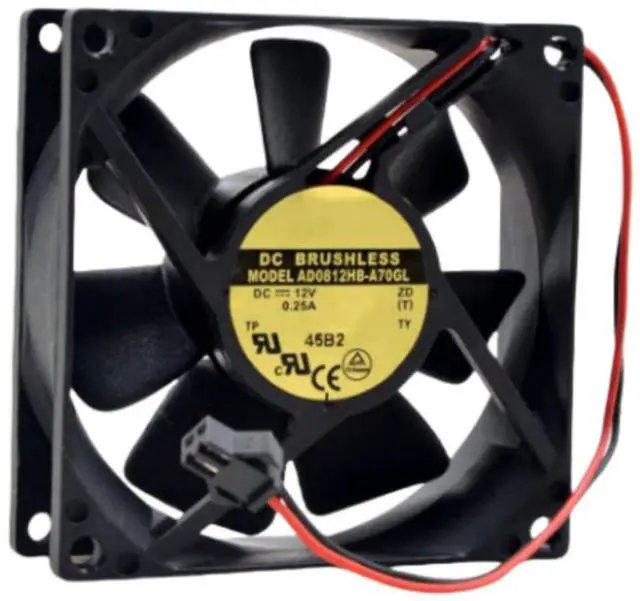 Alt view image 2 of 4 - for AD0812HB-A70GL 8CM 12V 0.25A 8025 80X80X25MM 2-wire cooling fan