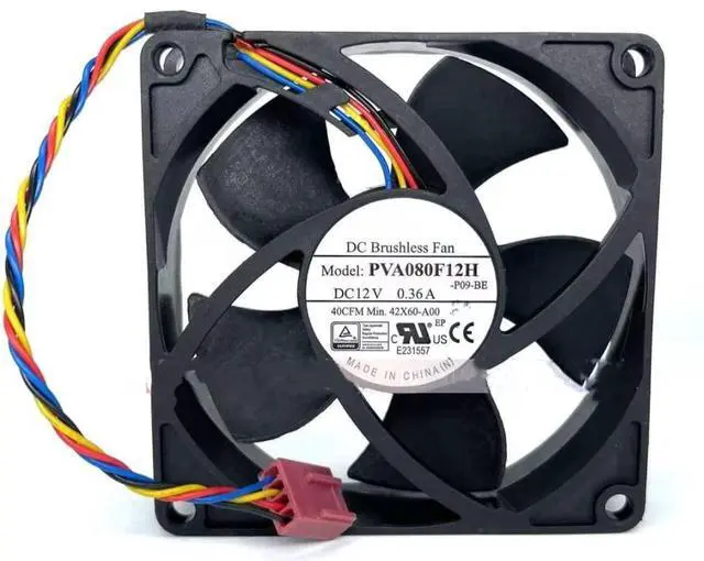 Main image of for PVA080F12H 12V 0.36A 80X80X20MM 4-Wire Cooling Fan