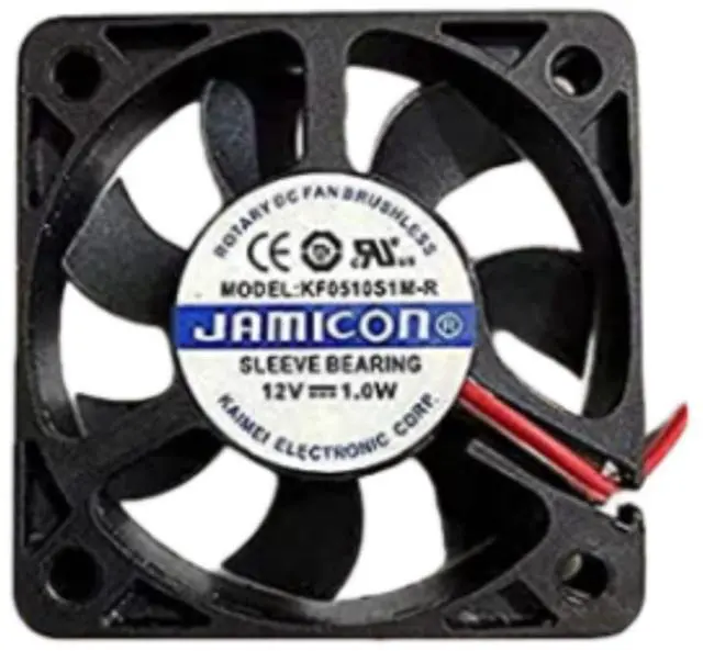Main image of for KF0510S1M-R 12V 1.0W 50X50X10MM 2-wire cooling fan