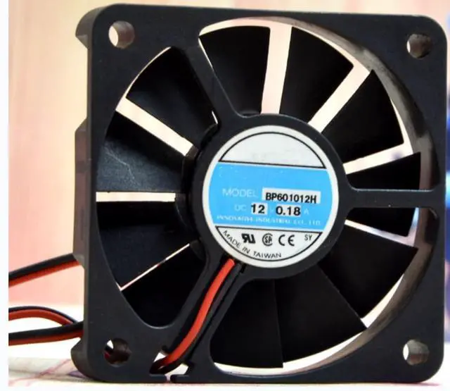 Alt view image 2 of 3 - for BP601012H 12V 0.18A 1.44W 4200RPM 60X60X10MM 2-Wire Cooling Fan