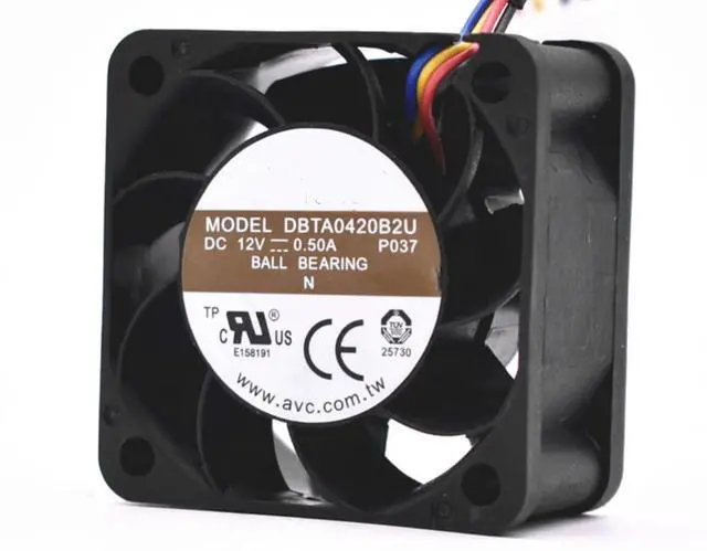 Alt view image 2 of 3 - for DBTA0420B2U 12V 0.5A 40X40X20MM 4-Wire Cooling Fan