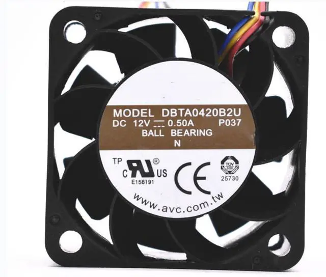 Main image of for DBTA0420B2U 12V 0.5A 40X40X20MM 4-Wire Cooling Fan