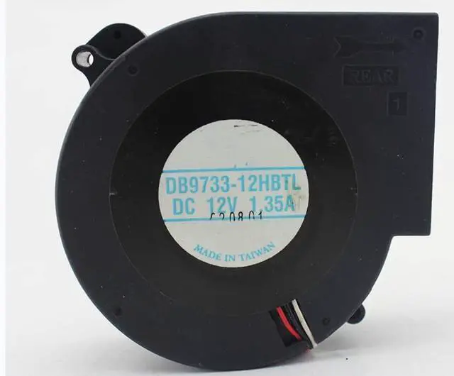 Main image of for DB9733-12HBTL 12V 1.35A 1400/6400RPM 15/35.5CFM 8/21.3DBA 97X95X33MM 3-Wire Cooling Fan