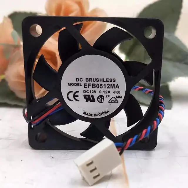 Main image of for EFB0512MA 12V0.12A 5CM cm 5010 Ultra-Thin 3-Wire Motherboard Detection Cooling Fan