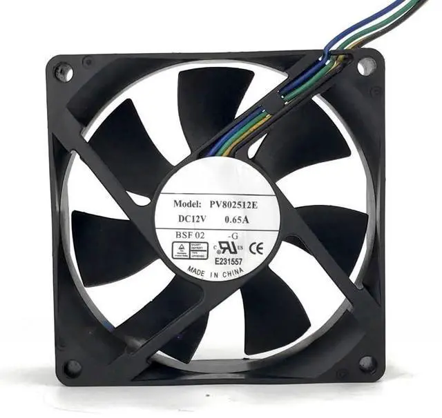 Main image of for 8cm cm 8025 12V 0.65A 4pin Chassis Cooling Fan PV802512E