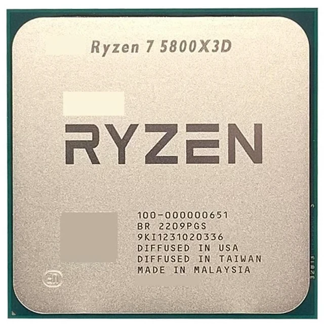 Main image of R 7 5800X3D R7 5800X3D 3.4 GHz 8-Core 16-Thread CPU Processor 7NM L3=96M 100-000000651 Socket AM4