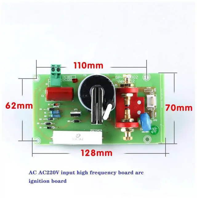 Alt view image 5 of 6 - AC 220V Input High Frequency Board Pilot Arc Board Ignition Board Ignition Board Plasma Argon Arc Welding Modification Replaceme