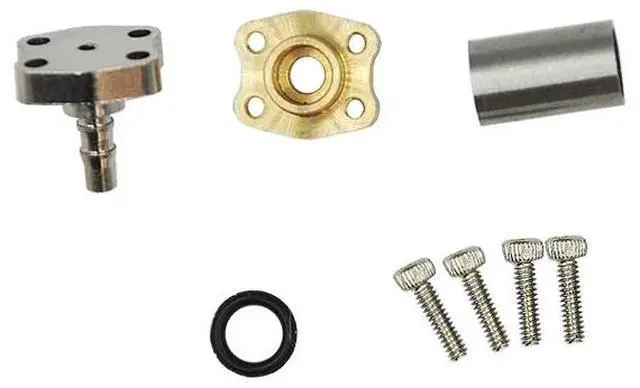 Alt view image 2 of 5 - Hydraulic Full-Metal Flange 4MM Connector For RC Hydraulic Excavator Dump Truck Bulldozer Simulation Parts