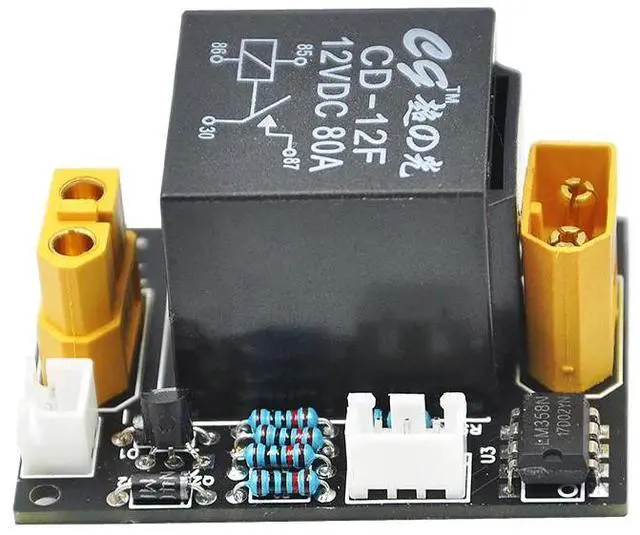 Alt view image 2 of 5 - Excavator 12/24V 80A Power Switch Module With Voltage Display For RC 1/12 Hydraulic Excavator Bulldozer Dump Truck Upgrade Parts
