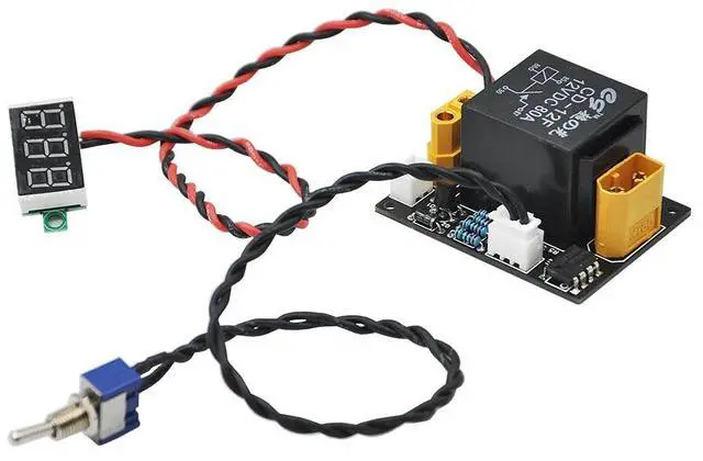 Alt view image 5 of 5 - Excavator 12/24V 80A Power Switch Module With Voltage Display For RC 1/12 Hydraulic Excavator Bulldozer Dump Truck Upgrade Parts