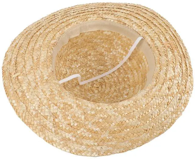 Main image of Straw Hat, 35cm Wide Brim Sun Beach Sun Straw Hat with Elastic String for Cosplay, Gardening, Camping