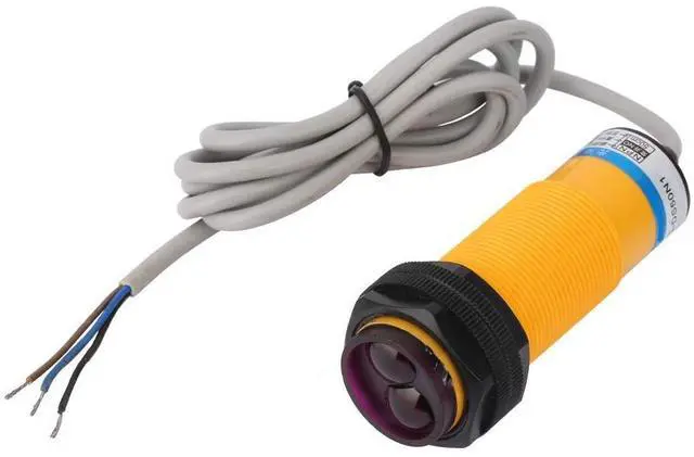 Main image of Infrared Photoelectric Switch Proximity Sensor - 70 cm Detection Distance DC 6 to 36V Device - E3F3 - DS50N1 for Industrial Automation Monitoring and Control Systems.