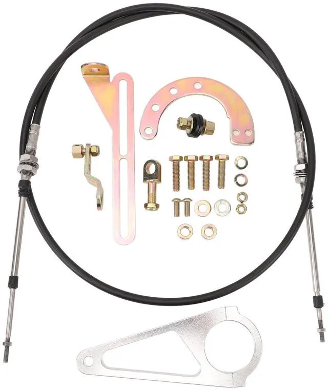 Main image of Cable Column Shift Linkage Kit ACA 1804, Transmission Column Shift Linkage for TH350 TH400 700R4 TH200 2004R 4L80E, 2in Steering Column Compatible with Short Selector