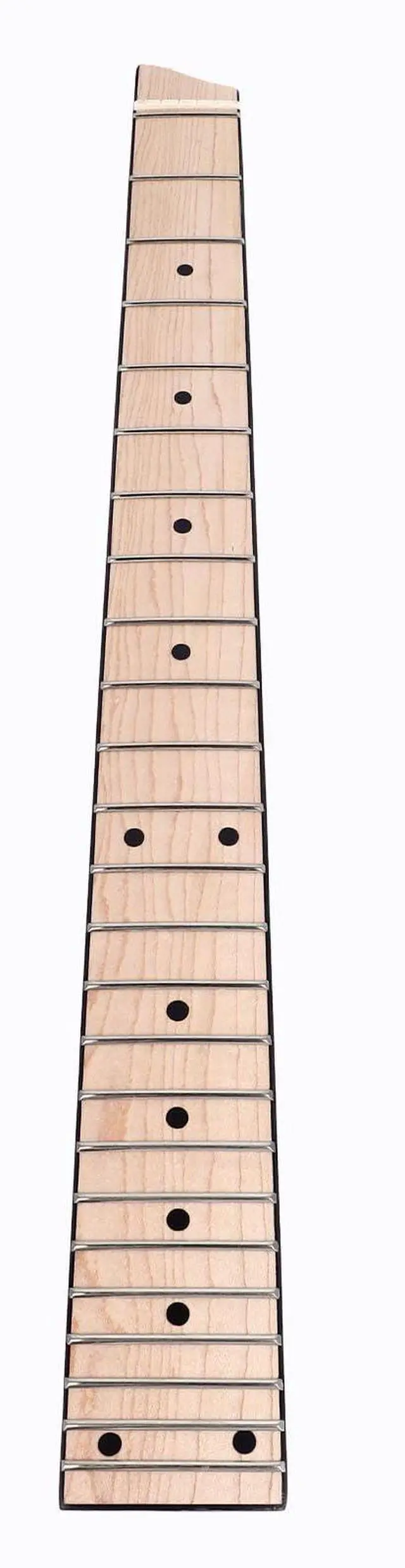 Main image of Headless 25 Fret Electric Guitar Neck, Maple Wood Fingerboard for 6 String Guitar, Headless Design with Extended Range, Compatible Replacement Neck for DIY or Upgrade