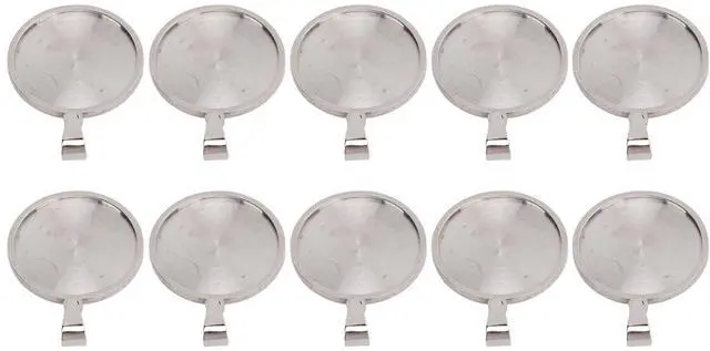 Main image of 10Pcs 25mm Stainless Steel Pendant Tray, DIY Jewelry Base for Resin Photo Cabochon, Round Metal Pendant Tray with Reusable Non - Design for Craft Making
