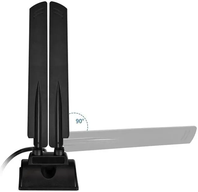 Alt view image 4 of 6 - WiFi 6E Tri-Band 6GHz 5GHz 2.4GHz RP-SMA Magnet Mount Base Antenna for PC Desktop Computer Motherboard Wukong Game PC