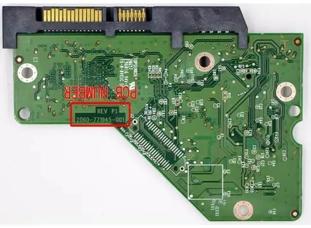 Alt view image 2 of 3 - 2060-771945-001 REV A ,2060-771945-001 REV P1 / hard disk circuit board
