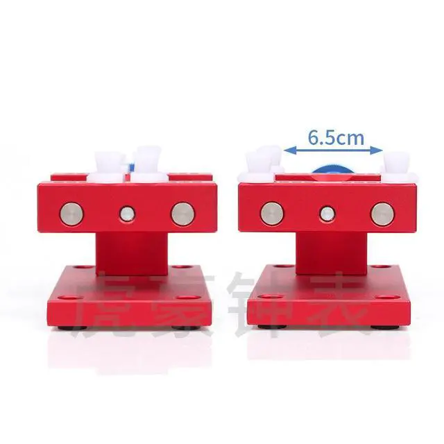 Alt view image 4 of 4 - Adjustable Watch Case Opener Holder, Watchmaker Tool for Safe Back Removal, Non - Slip Repair Stand with Rotating Button for Watch Strap and Movement Work