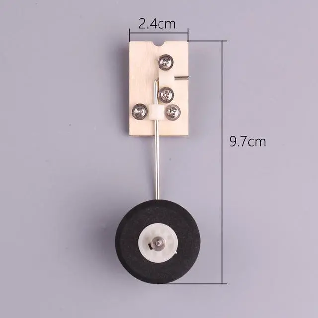 Alt view image 3 of 6 - KT DIY Universal Fixed Wing Model Aircraft Landing Gear Wheel Set RC Accessories for Easy Installation Lightweight