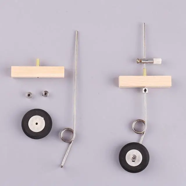 Alt view image 4 of 6 - KT DIY Universal Fixed Wing Model Aircraft Landing Gear Wheel Set RC Accessories for Easy Installation Lightweight