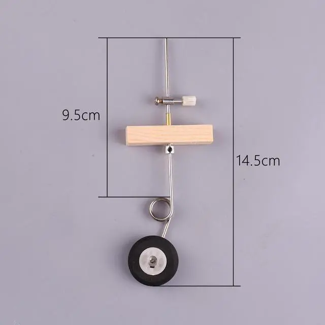 Alt view image 5 of 6 - KT DIY Universal Fixed Wing Model Aircraft Landing Gear Wheel Set RC Accessories for Easy Installation Lightweight